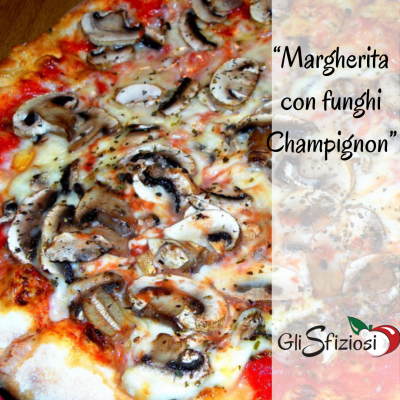 Margherita con funghi champignon - 